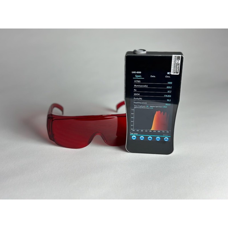 UVtech SLEEP-1 100% Light Red Glasses, Blue Light Filter and