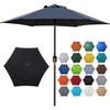Blissun 7.5 ft Patio Umbrella, Yard Umbrella, Outdoor Market Umbrella