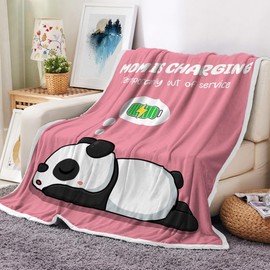 Gifts for Mom, Mom Birthday Gifts- Funny Soft Cartoon Panda Blanket for Mom, Birthday Gifts for Mom New Mom Gifts Blanket Throw for Napping Travel, Mom Presents for Mother's Day Flannel Blanket