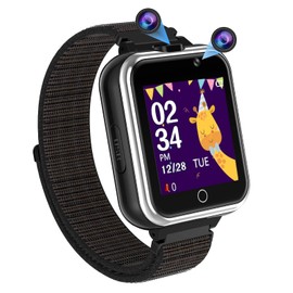 PTHTECHUS Smartwatch Children's Phone 1.54 Inch 24 Games Pedometer MP3 Music Camera Torch 3-14 Years Boy Girl Watch Gift