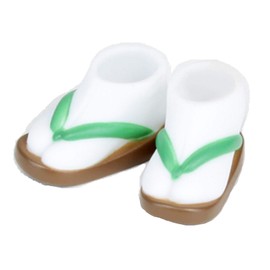 オビツ製作所(Obitsu) OB11 緑・茶木目 11cm ボディ用足袋草履