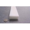 White HDPE (High Density Polyethylene) Rectangular Bar 1.00" (1") x