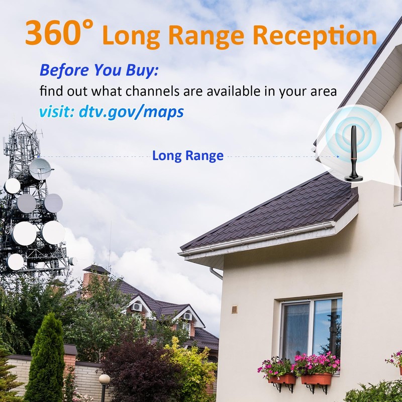 Digital TV Antenna for Smart Tv Indoor Antenna for Tv