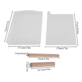 DIY Handmade Nougat Tools Tray Set Silicone Nougat Nonstick Making Mat Wooden Rolling Pin Baking Tools Chocolate Candy Tools Wooden Rolling Pin Set