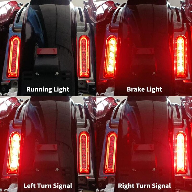 HDBUBALUS LED Saddlebag Support Inserts Auxiliary Fender Light Filler Panel