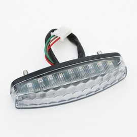 Rear Brake LED Tail Light for 50cc 70cc 90cc 110cc 125cc 150cc ATV Quad 4 Wheeler Go Kart Taotao Roketa JCL SunL Jonway, 12V 3 Wire