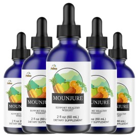 Pelican Vitamins MOUNJURE - Amino Diet Drops- Keto & Weight Support- 5 Bottles- 300 ml (2fl oz)