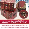 Wooden Treasure Chest Jewelry Box with Hardware Retro Antique Trinket