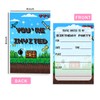 VGoghex Pixel Party Invitations for Boys Girls Kids, 20 PCS