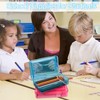 Pencil Box, Double Layer Large Capacity Pencil Case, Translucent Plastic
