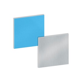 LAVMHAB 2 Pcs 1.5mm Thick Aluminum Sheet, 80mm x 80mm Aluminum Plate Square Aluminum Metal Plates for DIY Crafts, Industry Welding, Grade 6063