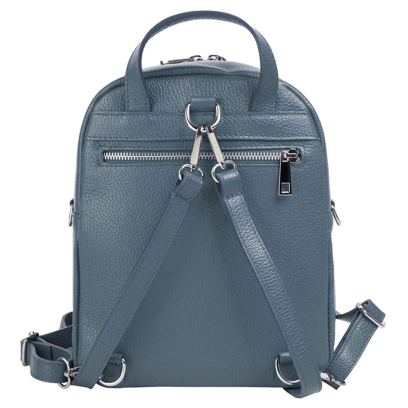 Cluty 021329 Women's Genuine Leather Backpack, Made in Italy, Smartphone