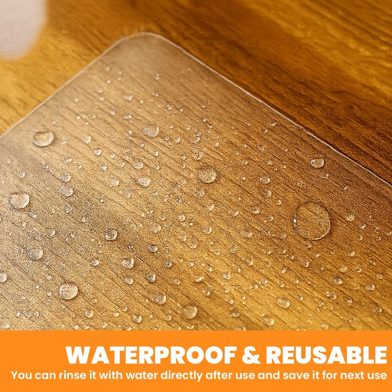 50 Pieces Clear Plastic Placemats Bulk 17 x 11 Inch