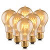 runquiz Warm Incandescent Light Bulbs 60 Watt,A19/A60 Vintage Style Edison