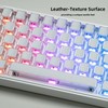 dagaladoo White Clear keycap Jelly Set 128 Keys PC/PBT Keyboard