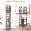 LANTEFUL Tall Shoe Rack 10-Tier Narrow Shoe Shelf Storage for