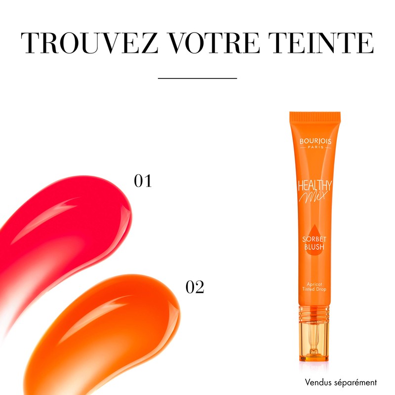 Bourjois Healthy Mix Sorbet Blush Cheeks and Lips 2 Apricot