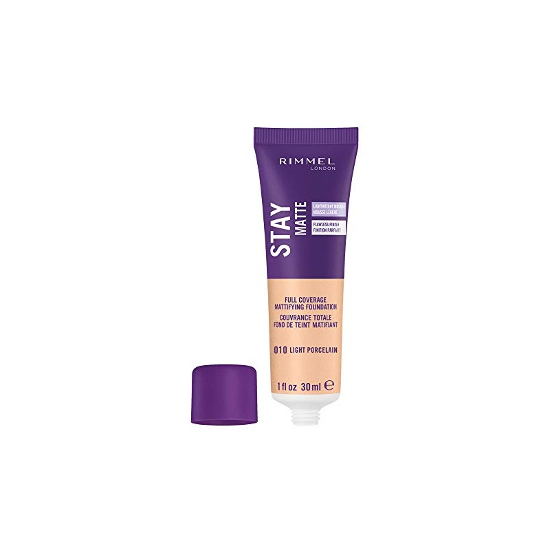 Rimmel Stay Matte Foundation, Light Porcelain, 1 Fluid Ounce