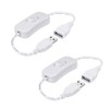 ELECTOP 2 Pack Male to Female USB Cable with On/Off