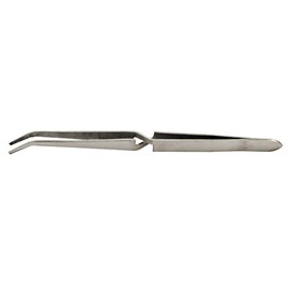 SE 6-1/2" Curved Cross Action Tweezers - 506TW