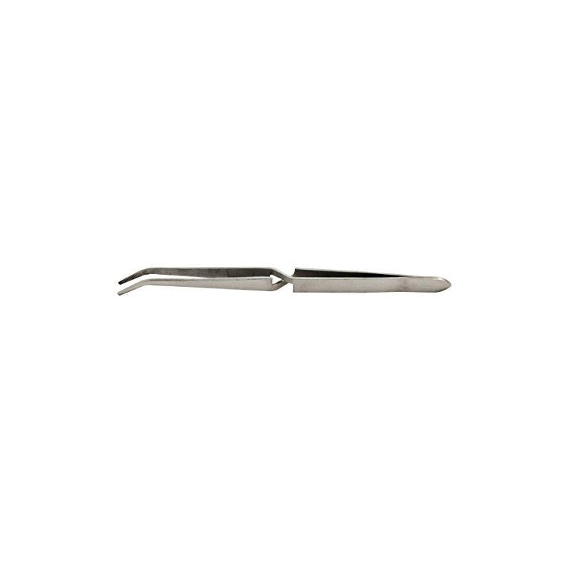 SE 6-1/2" Curved Cross Action Tweezers - 506TW