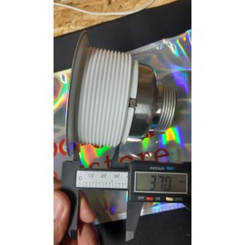 Waste Outlet For Bowl Backwash Sink Hair Strainer Deep Waste with Basket (36 mm tread all the way down NO PIPE)