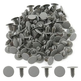100pcs Plastic Trim Clips Bumper Front Door Rivets Fastener Gray 8mm for Car