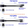 CTXSumTec 4-Pair Passive PoE Injector and Splitter Kit with 5.5x2.1