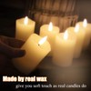 Eywamage Ivory Flameless Votive Candles with Timer Batteries Set of