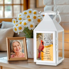 HN HAIINAA Memorial Lantern Sympathy Bereavement Lantern for Loss of Loved One Memorial Gifts for Loss of Mother Father Husband Brother Remembrance Gifts