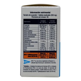 Microbiot Fit 30 Tabletas Masticables Sabor Sin Sabor