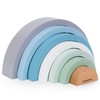 Mamabrum, Wooden Rainbow Puzzle, Blue, 7 Elements, Tunnel Bridges, Wooden