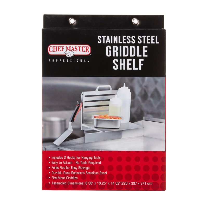 Chef Master Steam Pan Insert & Adjustable Griddle Shelf Set