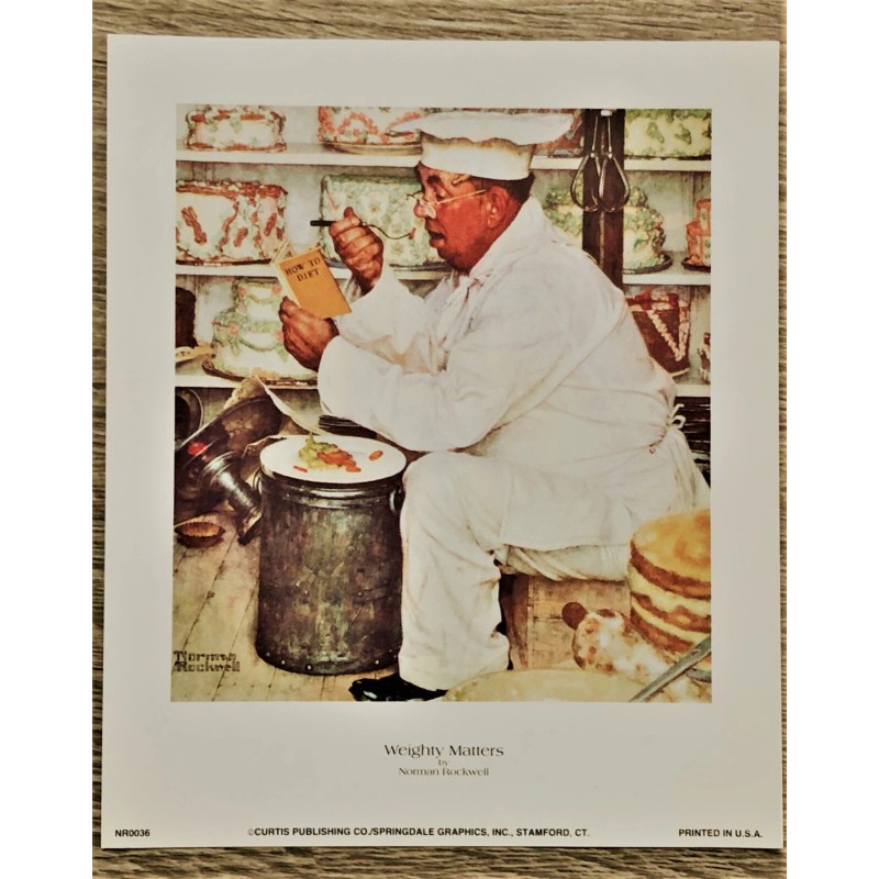 Lot of 7 Norman Rockwell from 1993- 5 x 6"