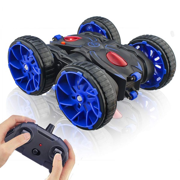 Remote Control Car,RC Cars Toy All Terrain Off Road 4WD Double Sided Running RC Stunt Car, Toy Cars 360° Rotation & Flips RC Crawler Birthday Gift for Girls & Boys Aged 4 5 6 7 8 9 10 11 12