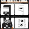 Lasnten Heavy Duty Wire Stripper Electrician Self Adjusting Wire Cutter