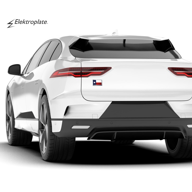 Elektroplate State of Texas Flag Small All Metal Emblem for