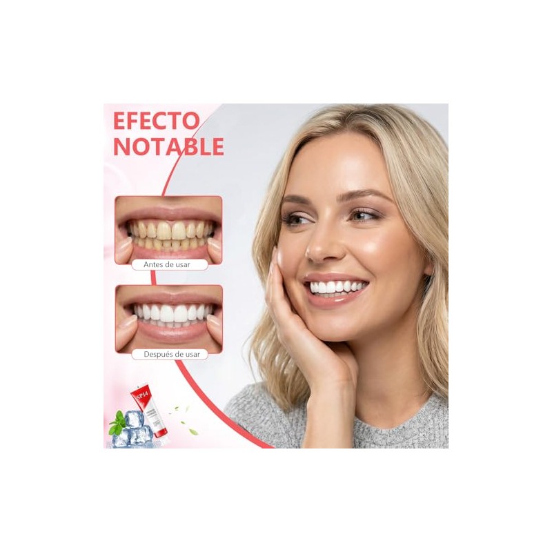 3PCS Pastas Dentales Blanqueadoras SP-14, Pasta de Dientes con Niacinamida