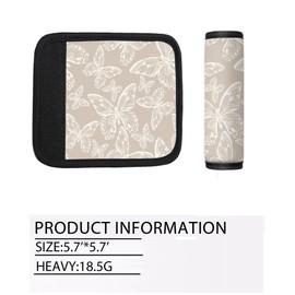 TPOAEL 2 Pack Luggage Handle Wrap Travel Tags - Set of Luggage Tags for Suitcases, Identifiers, Marker, and Handle Covers - Cruise Accessories and Travel Gifts（Grey Butterfly