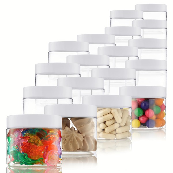 Small Plastic Containers With Leads - 5 OZ Small Jars