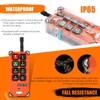 NEWTRY 8 Buttons Wireless Crane Remote Control 12V 2 Transmitters