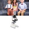 Kids Microscope Set 100x 400x 1200x Magnifications Angle Adjust LED