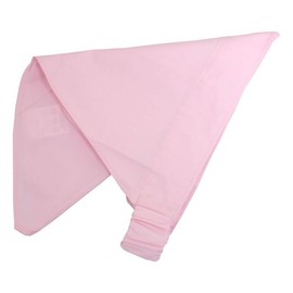 Triangle Cloth with Rubber for Children, Plain, Triangular Fabric, School Lunch Apron, Children's Apron, Kids Apron, Pink