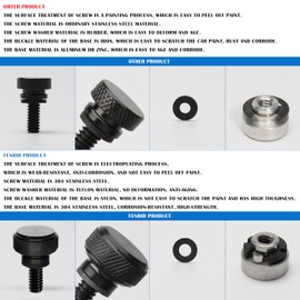 Fenrir Motorcycle Quick Release Seat Bolt Screw Base Kit 304 Stainless Steel Black Finish for Harley Davidson 1997-now Sportster Softail Fat Boy Fat Bob Street Bob Breakout Low Rider Dyna Touring