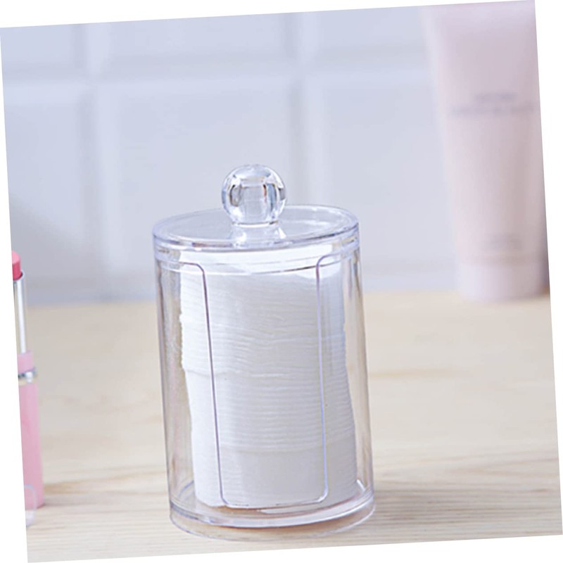 STOBAZA 2pcs Double Layer Cotton Swab Container Gauze Swabs Box