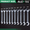 INJOYTEC 10 Piece Mini Spanner Set, 5/32"-7/16" Mini Open End