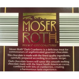 Moser Roth Privat German Chocolate Limit Edition Dark Cranberry 4.4oz 125g