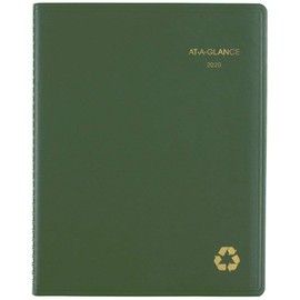 AT-A-GLANCE 2020 Weekly & Monthly Planner/Appointment Book, 8-1/4" x 11", Large, Green (70950G60)