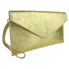 Girly HandBags Genuine Italian Suede Leather Envelope Clutch Bag Envelope