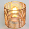 Round Rattan Lampshade Boho, Lampshade for Table Lamp, Hanging and